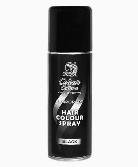 COLOUR CULTURE TEMPORARY HAIR COLOUR BLACK SPRAY 