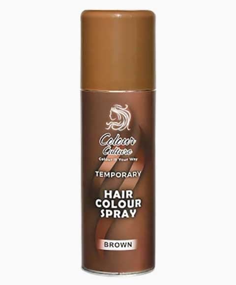 COLOUR CULTURE TEMPORARY HAIR COLOUR BROWN SPRAY 