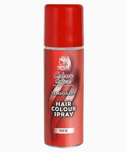 COLOUR CULTURE TEMPORARY HAIR COLOUR RED SPRAY 