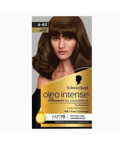 OLEO INTENSE PERMANENT OIL COLOURATION 4 60 GOLD BROWN 