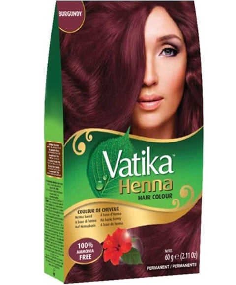 VATIKA HENNA PERMANENT HAIR COLOR BURGUNDY 