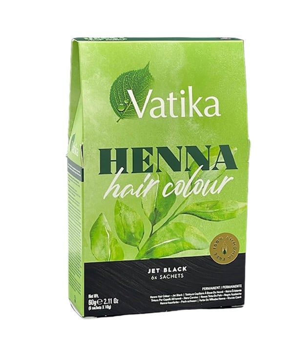 VATIKA HENNA PERMANENT HAIR COLOR JET BLACK 