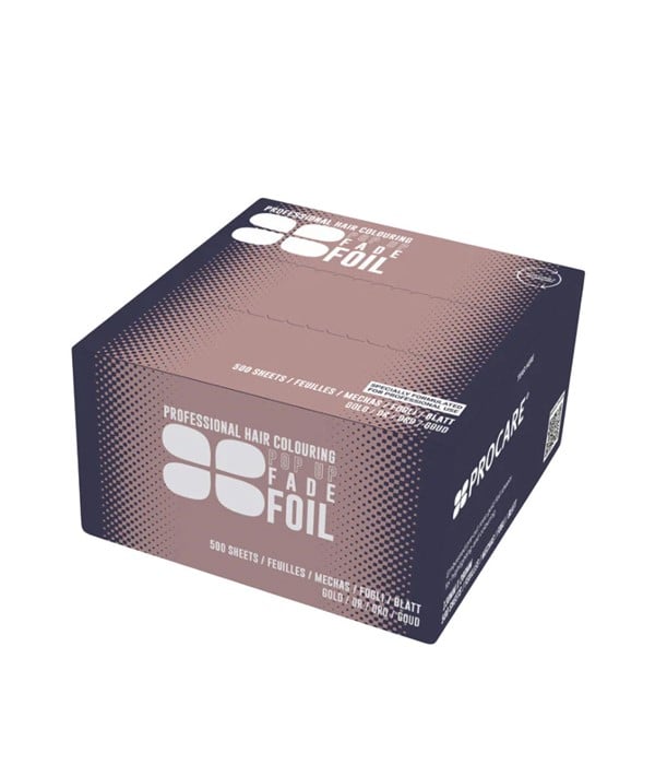 PROFESSIONAL HAIR COLOURING EMBOSSED POP UP FADE FOIL GOLD
