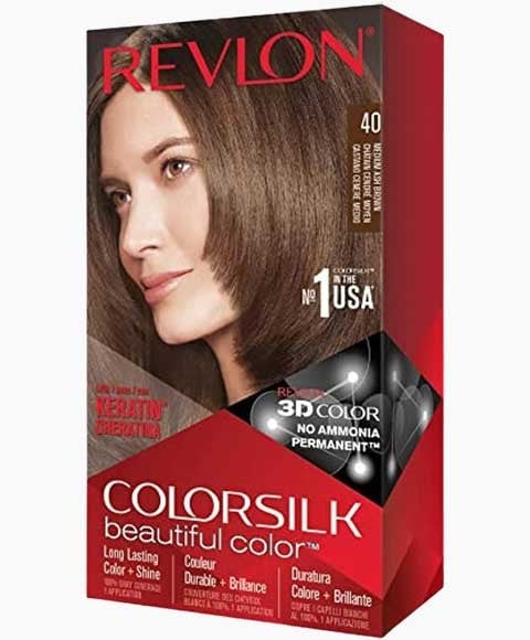 COLORSILK BEAUTIFUL COLOR PERMANENT HAIR COLOR 40 MEDIUM A