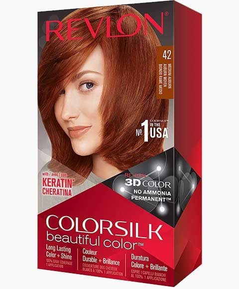 COLORSILK BEAUTIFUL COLOR PERMANENT HAIR COLOR 42 MEDIUM A