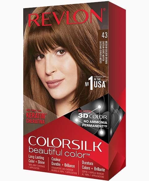 COLORSILK BEAUTIFUL COLOR PERMANENT HAIR COLOR 43 MEDIUM G