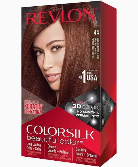 COLORSILK BEAUTIFUL COLOR PERMANENT HAIR COLOR 44 MEDIUM R