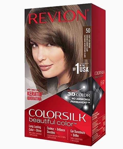 COLORSILK BEAUTIFUL COLOR PERMANENT HAIR COLOR 50 LIGHT AS