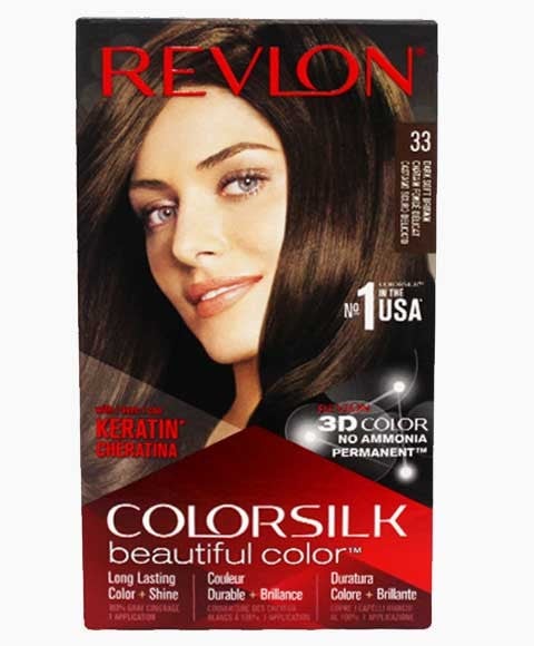 COLORSILK BEAUTIFUL COLOR PERMANENT HAIR COLOR 33 DARK SOF