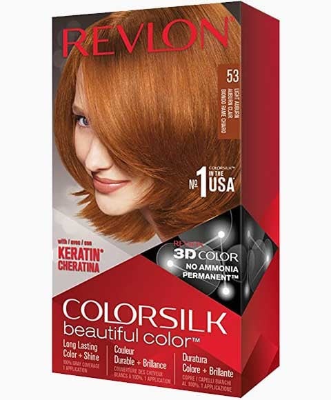 COLORSILK BEAUTIFUL COLOR PERMANENT HAIR COLOR 53 LIGHT AU