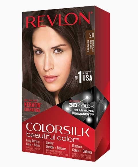 COLORSILK BEAUTIFUL COLOR PERMANENT HAIR COLOR 20 BROWN BL