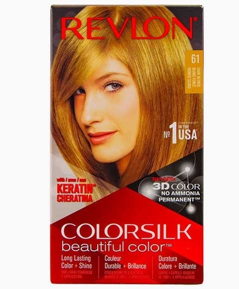COLORSILK BEAUTIFUL COLOR PERMANENT HAIR COLOR 61 DARK BLO