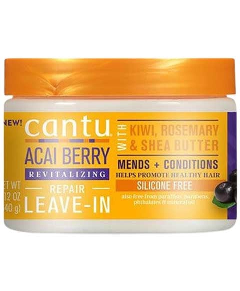 CANTU ACAI BERRY AND SHEA BUTTER REVITALIZING REPAIR LEAVE