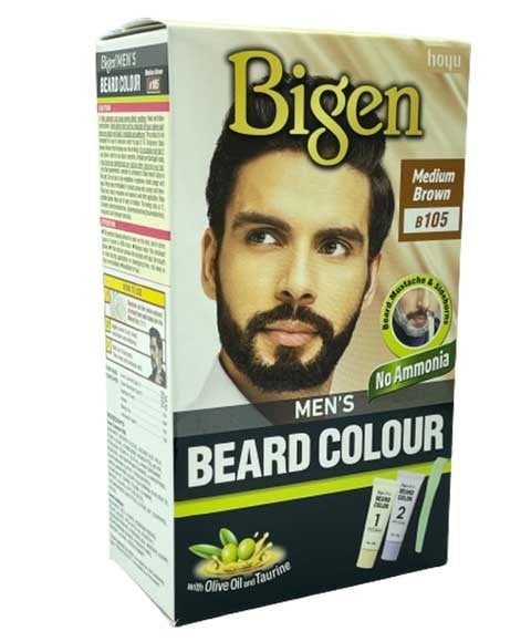 MENS BEARD COLOUR MEDIUM BROWN B105 