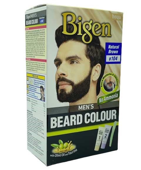MENS BEARD COLOUR NATURAL BROWN B104 