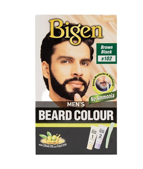 MENS BEARD COLOUR BROWN BLACK B102 