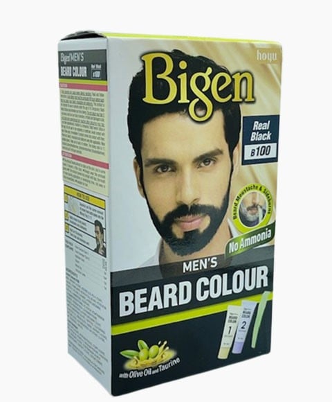 MENS BEARD COLOUR REAL BLACK B100 