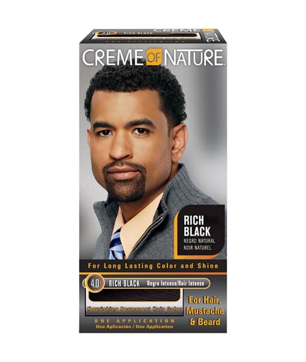 CREME OF NATURE COLORS FOR MEN RICH BLACK 
