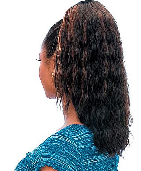 GLANCE DRAWSTRING PONYTAIL SYN SUPER WAVE 