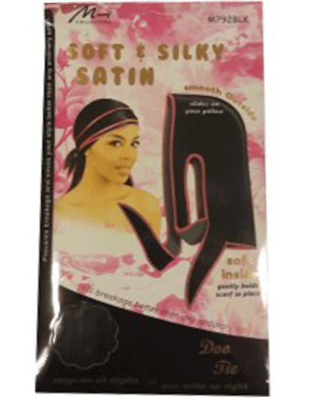 SOFT AND SILKY SATIN DOO TIE M792BLK 