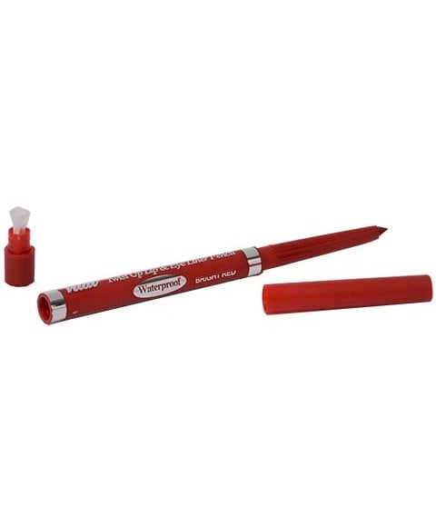 TWIST UP LIP AND EYE LINER PENCIL BRIGHT RED 