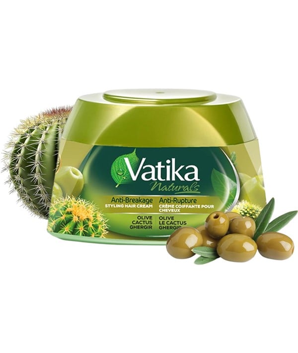 VATIKA NATURALS OLIVE CACTUS AND GHERGIR STYLING HAIR CREA