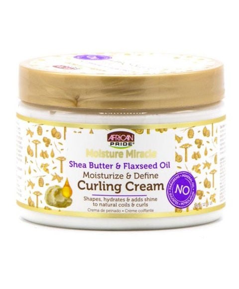 MOISTURE MIRACLE SHEA BUTTER AND FLAXSEED OIL CURLING CREA