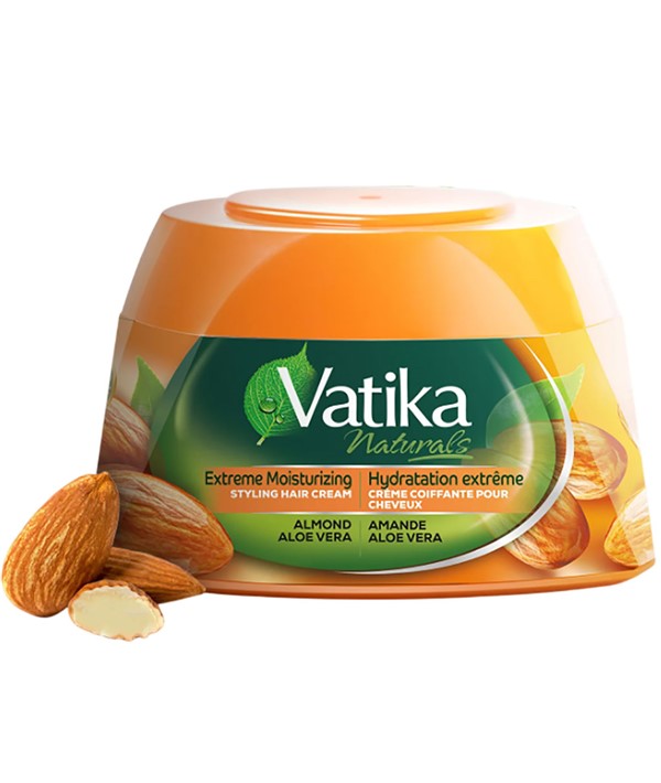 VATIKA NATURALS ALMOND AND ALOE VERA STYLING HAIR CREAM 