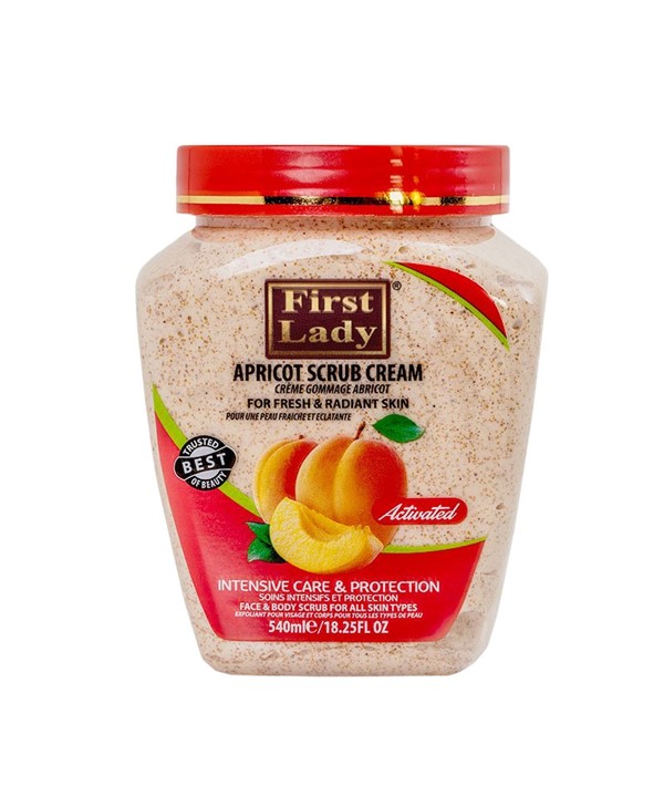 FIRST LADY APRICOT SCRUB CREAM FOR FACE AND BODY 