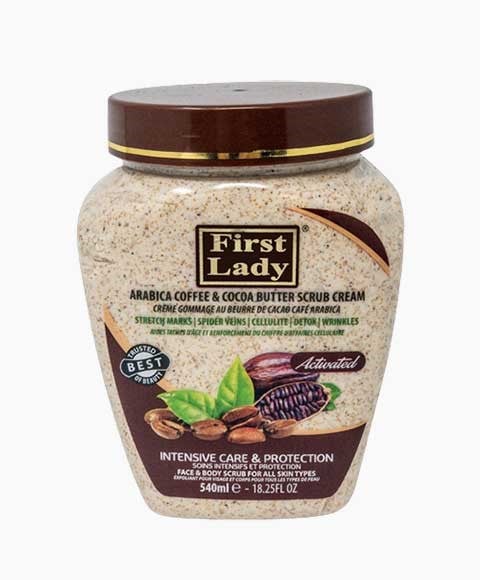 FIRSTLADY ARABICA COFFEE AND COCOA BUTTER SCRUB CREAM 