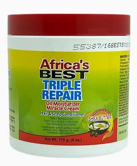 AFRICAS BEST TRIPLE REPAIR OIL MOISTURIZER MIRACLE CREAM 