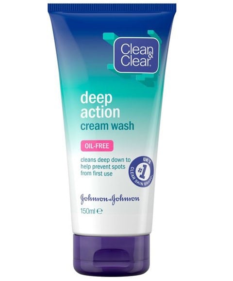CLEAN AND CLEAR DEEP ACTION CREAM WASH 