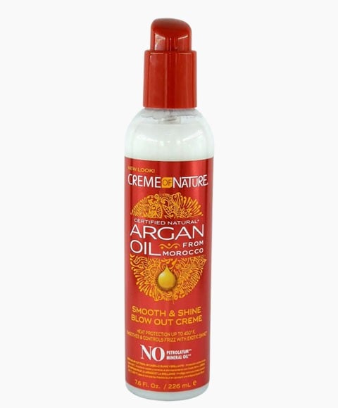 ARGAN OIL HEAT PROTECTOR SMOOTH AND SHINE BLOW OUT CREME 