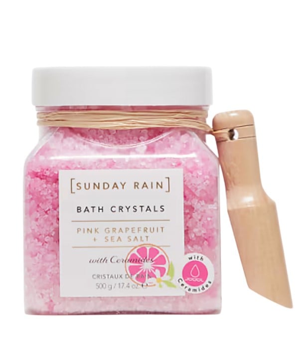 PINK GRAPEFRUIT AND SEA SALT BATH CRYSTALS 