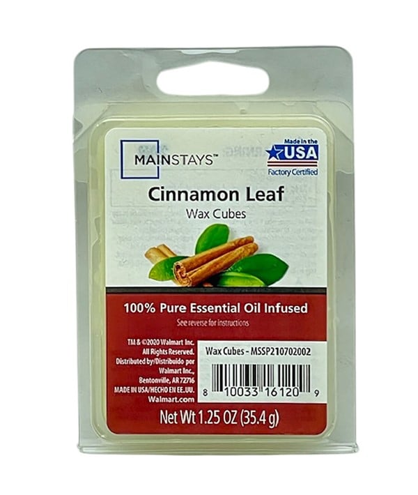 ESSENTIAL OIL INFUSED WAX MELT CUBES CINNAMON LEAF 