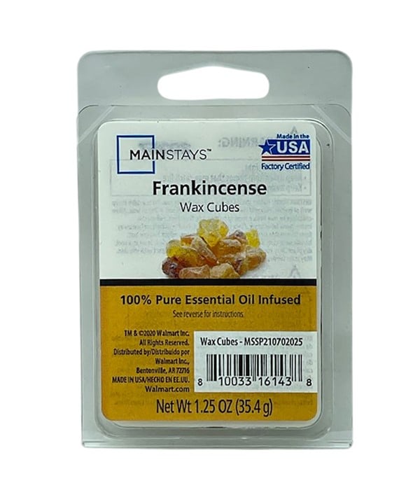ESSENTIAL OIL INFUSED WAX MELT CUBES FRANKINCENSE 
