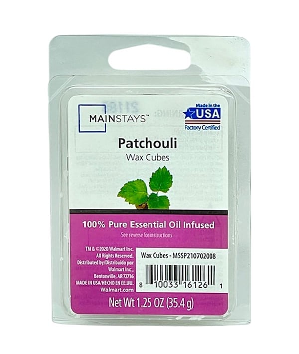 ESSENTIAL OIL INFUSED WAX MELT CUBES PATCHOULI 