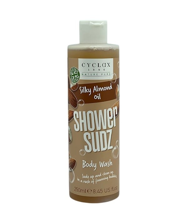 CYCLAX SILKY ALMOND OIL SHOWER SUDZ BODY WASH 