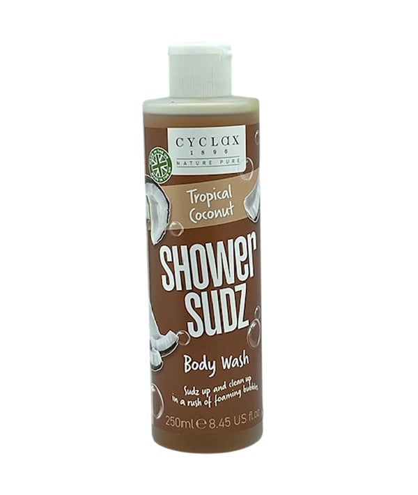 CYCLAX TROPICAL COCONUT SHOWER SUDZ BODY WASH 