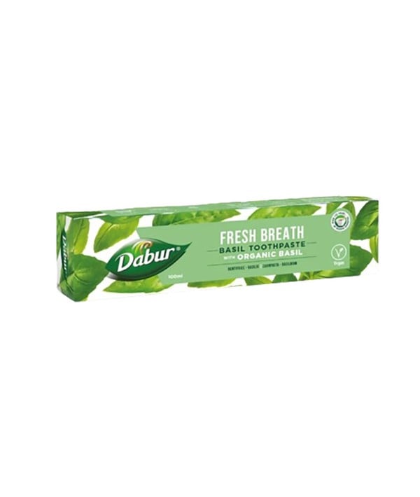 DABUR FRESH BREATH ORGANIC BASIL TOOTHPASTE 