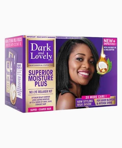 DARK AND LOVELY MOISTURE PLUS NO LYE RELAXER SUPER 
