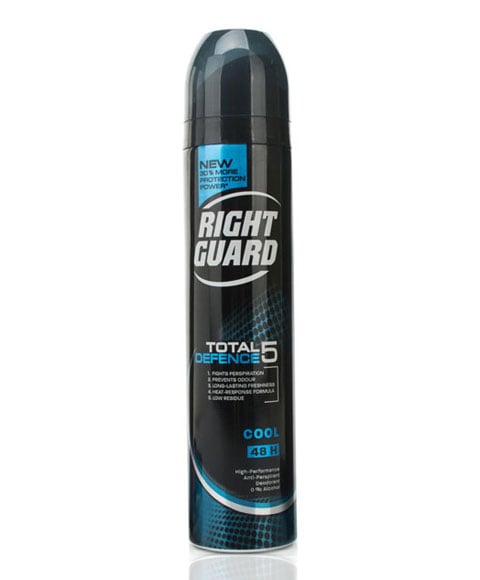 RIGHT GUARD TOTAL DEFENCE 5 COOL ANTI PERSPIRANT DEODORANT