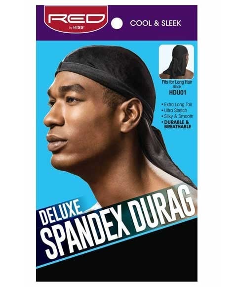 DELUXE SPANDEX DURAG BLACK HDU01 