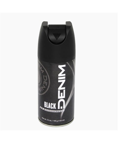 DENIM DEO PERFUME BODY SPRAY BLACK 