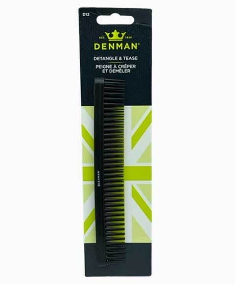 DENMAN TAME 'N' TEASE HAIR BRUSH C012 BLACK 