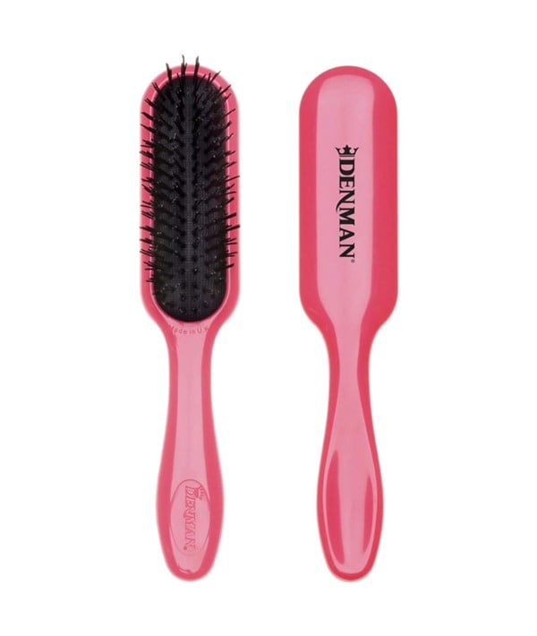DENMAN TANGLE TAMER ULTRA MINI BRUSH PINK 