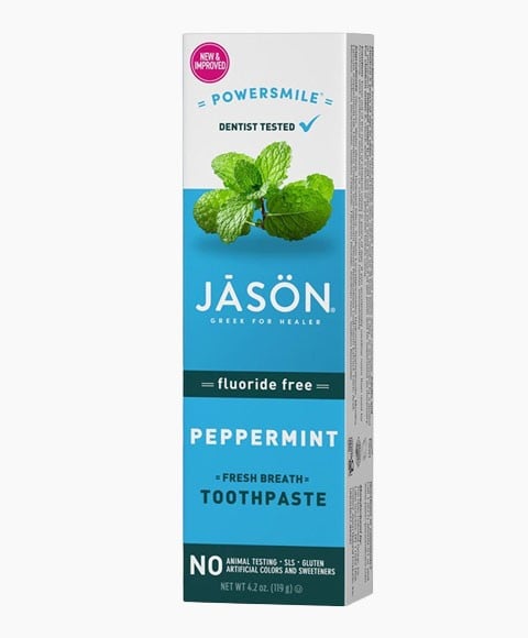 JASON FLUORIDE FREE PEPPERMINT TOOTHPASTE 
