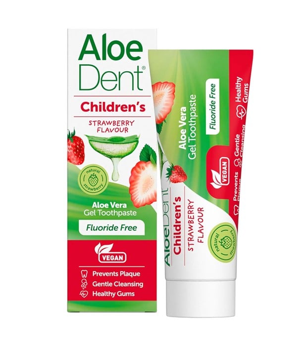 ALOEDENT ALOE VERA FLOURIDE FREE TOOTHPASTE FOR CHILDREN S