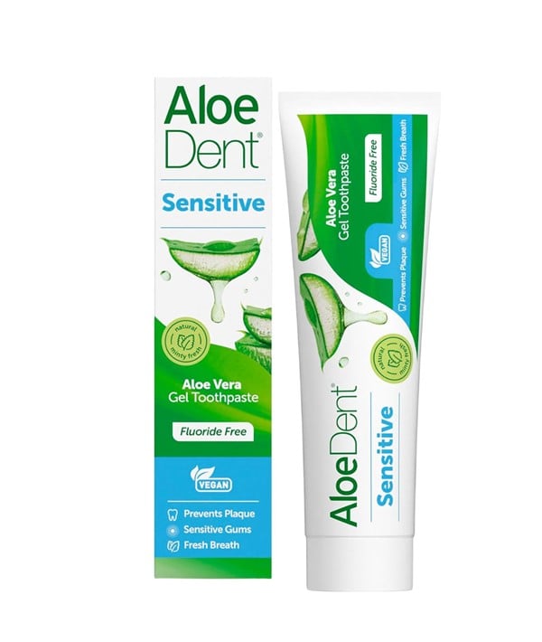 ALOEDENT SENSITIVE ALOE VERA FLUORIDE FREE TOOTHPASTE 