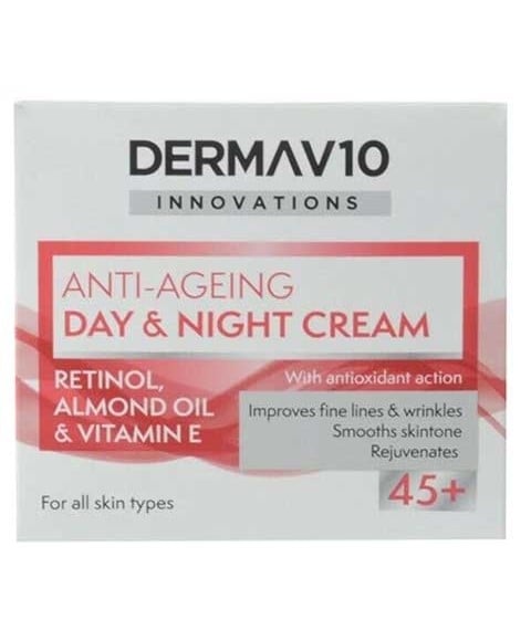 DERMA V10 ANTI AGEING DAY AND NIGHT CREAM 45PLUS 